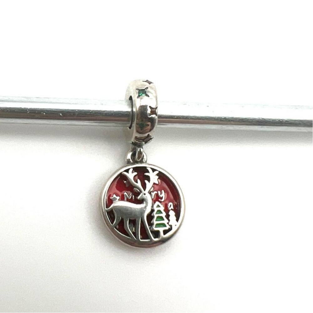 New Merry Christmas Deer Charm for European Bracelet
